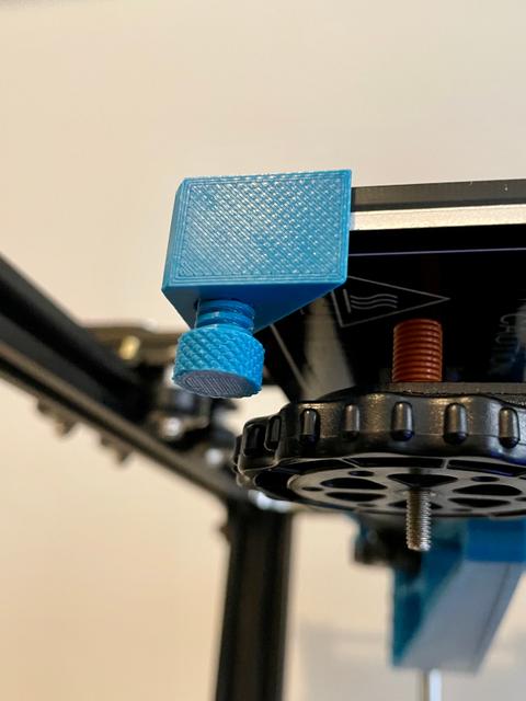 Glass bed corner clamp 3D model thumbnail