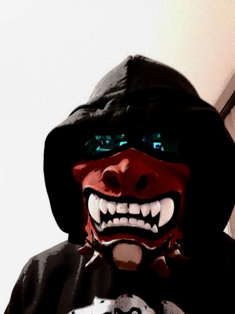 Oni Mask 3D model thumbnail