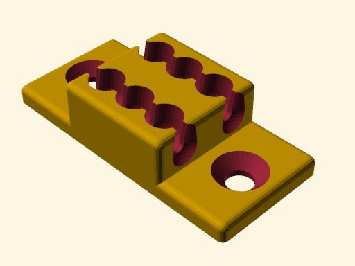 Chain holder for 4.5 mm ball chain 3D model thumbnail
