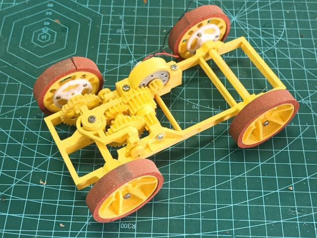 Manual 2 speed gearbox experiment 3D model thumbnail