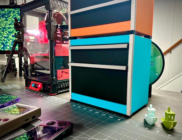 Desktop Mini Toolbox Gridfinity Remix - Double Hight Drawer 3D model thumbnail