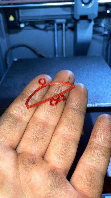 KDX220 Keihin Mid Body Jet Block Gasket  3D model thumbnail