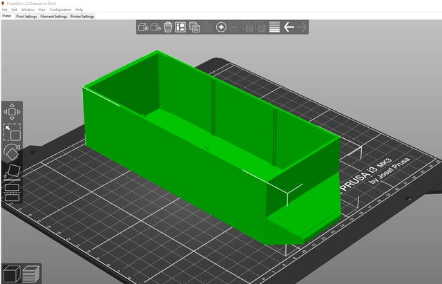 Lack Drawer with Separators 3D model thumbnail