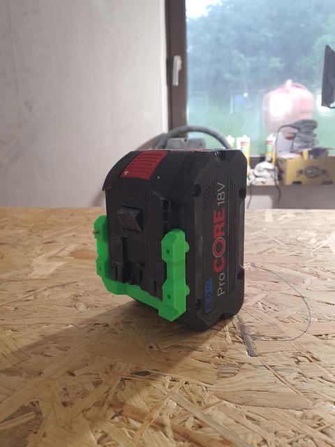 Bosch Professional Wall Battery Holder (18V) at the end 3D model thumbnail