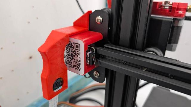 Simple Clip on Pi camera mount for Ender 3 Max Neo 3D model thumbnail