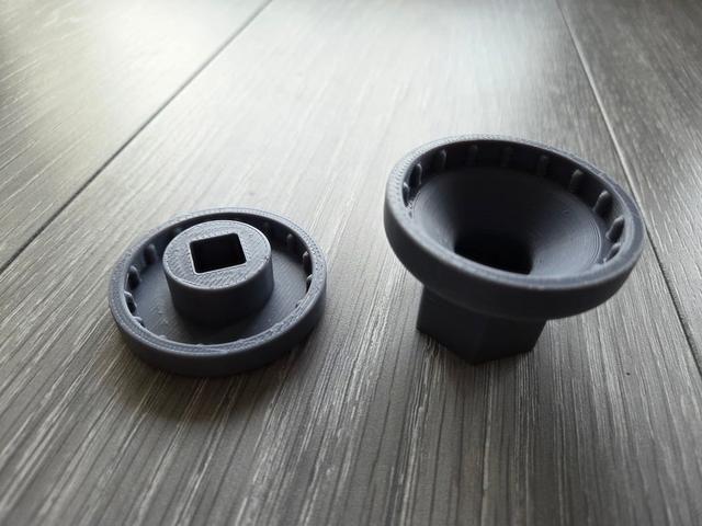 Bottom Bracket Tool Wheels 48.5mm 3D model thumbnail