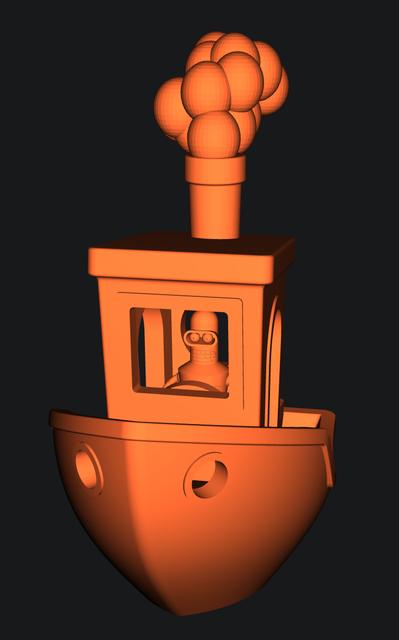 Bender bench 3D model thumbnail