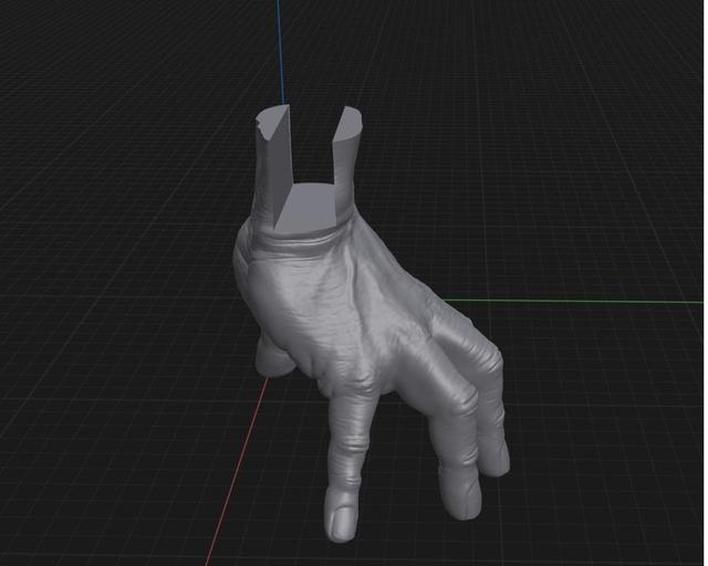 Business Card Holder Addams Family Thing 3D model thumbnail