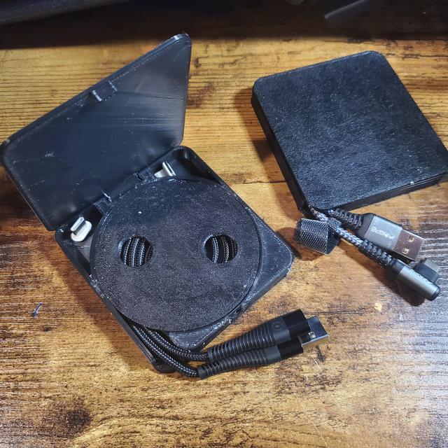 Ultra Slim Compact Cable Case Organizer 3D model thumbnail