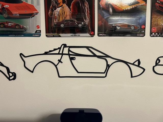 Lancia Stratos Wall Art 3D model thumbnail
