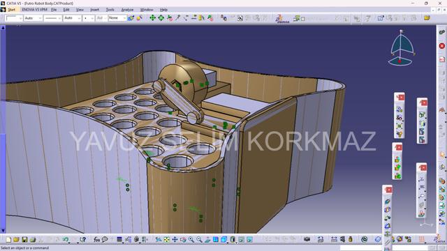 Advanced Striker Chassis | Codeavour / RoboCup (DEMO PART) 3D model thumbnail
