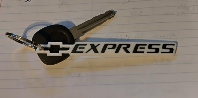 Chevy Express Keychain 3D model thumbnail