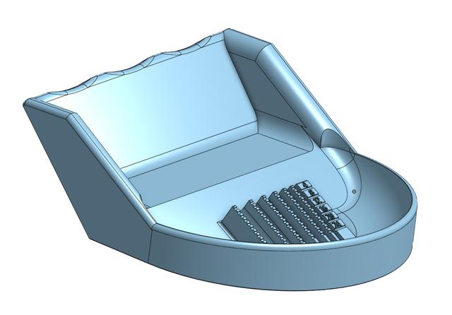 Screw Sorter Tray V2 (updated) 3D model thumbnail