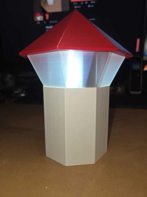 small lighthouse / beacon / table lamp 3D model thumbnail