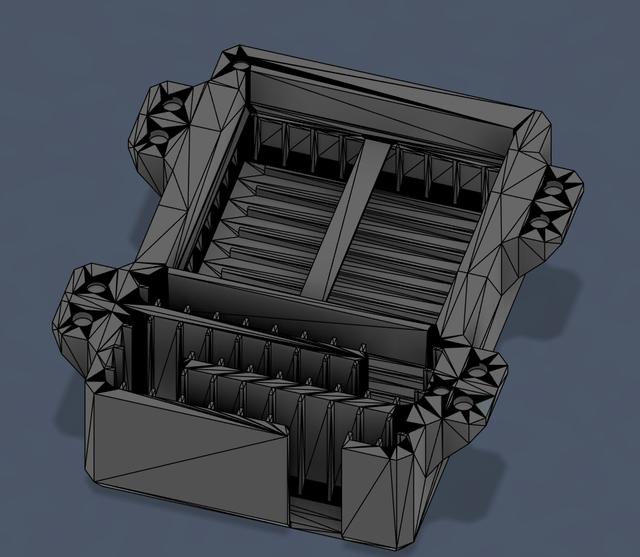 Centauri Carbon Muffler 6x3 Magnets 3D model thumbnail