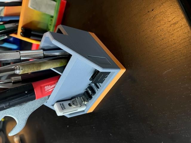 Rugged Desk Organizer Adjusted 3D model thumbnail