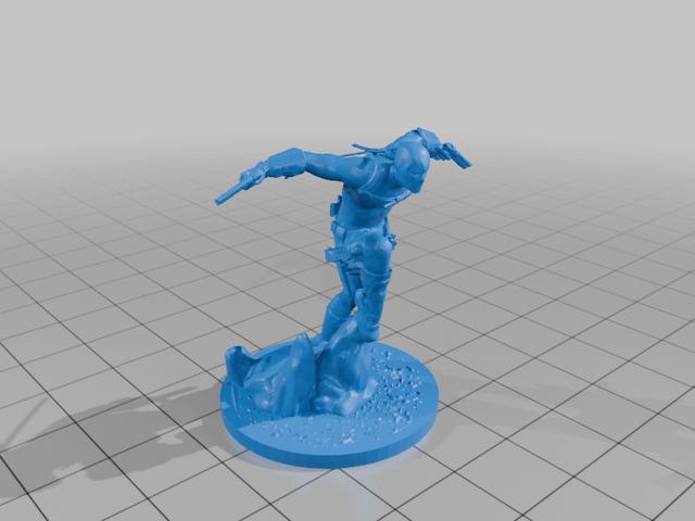 Deadpool Unmatched figure 3D model thumbnail
