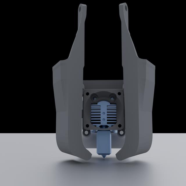 Ender NG Mantis Dual 5015 Toolhead For TZ E3 2.0 3D model thumbnail
