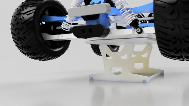 RC Car Robak 2 Stand 3D model thumbnail