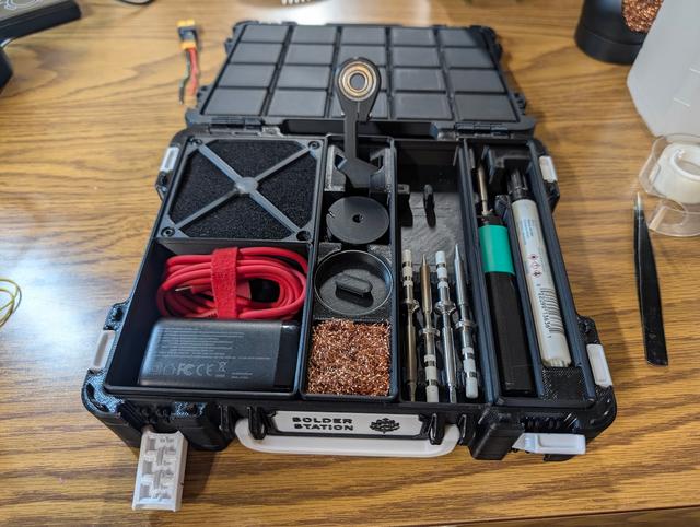 Gridfinity Portable Solder Station 3D model thumbnail