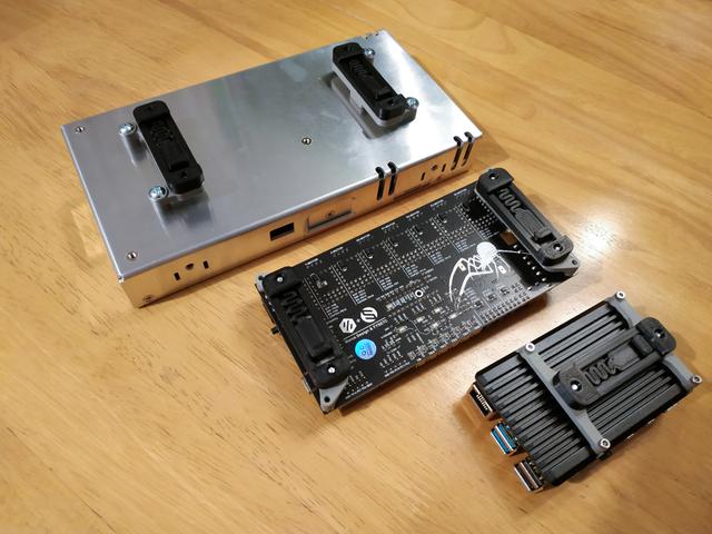 Voron - DIN Mount (LRS-200, board Spider, RPi) 3D model thumbnail