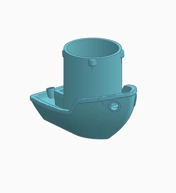 3d benchy pen cup 3D model thumbnail