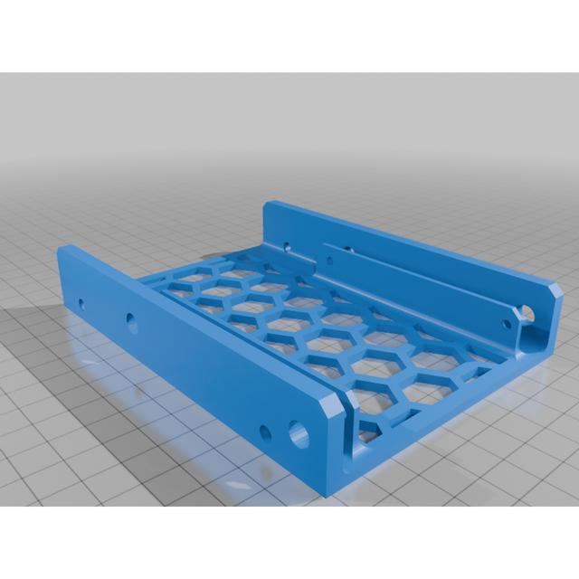 2.5inch HDD adapter for Zima board HDD rack 3D model thumbnail