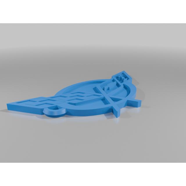 '97-'05 Corvette Logo Keychain 3D model thumbnail
