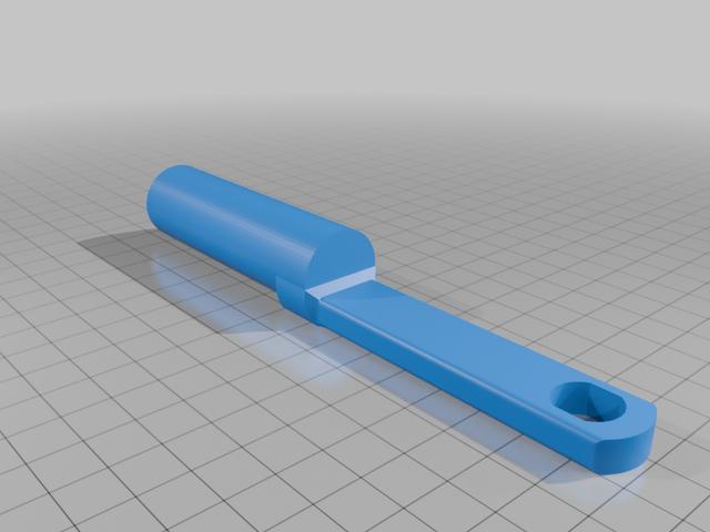 wolf to 21mm round adaptator 3D model thumbnail