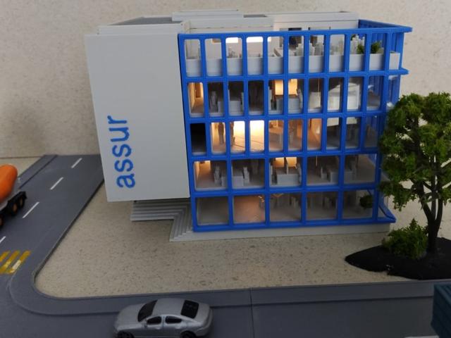 Office Building "assur"  (Model railway N scale 1:160) 3D model thumbnail