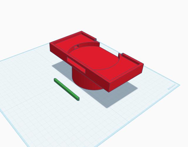 Amazon Wireless Charger Holder for Cupholder 3D model thumbnail