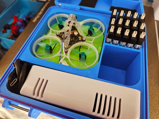 Tiny Whoop and Vifly WhoopStor v3 storage case 3D model thumbnail