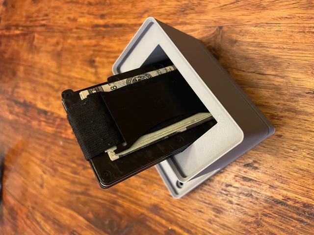 Gridfinity Ridge Wallet or Credit Card Holder 3D model thumbnail
