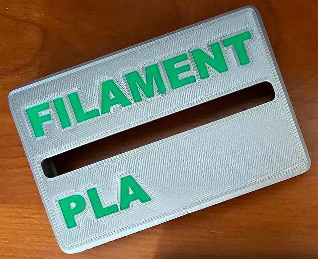 Filament Sample Box Lid Remix for Multicolor Printing 3D model thumbnail
