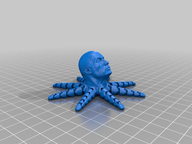 Rocktopus Pencil Topper 3D model thumbnail