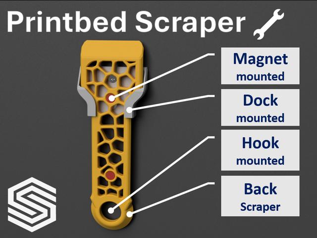 Ultimate Print Bed Scraper 3D model thumbnail