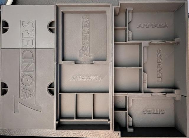 7 WONDERS 2nd edition, all expansions and sleeved cards 3D model thumbnail