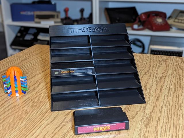 TI-99 4A Cartridge Stand 3D model thumbnail