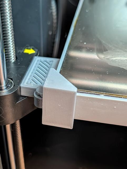 Flashforge Adventurer 5M (AD5M) / Pro Z-axis cover and PEI bed plate fixer holder 3D model thumbnail