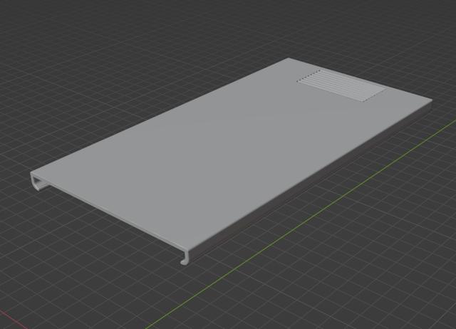 MTG Card Storage Lid 3D model thumbnail
