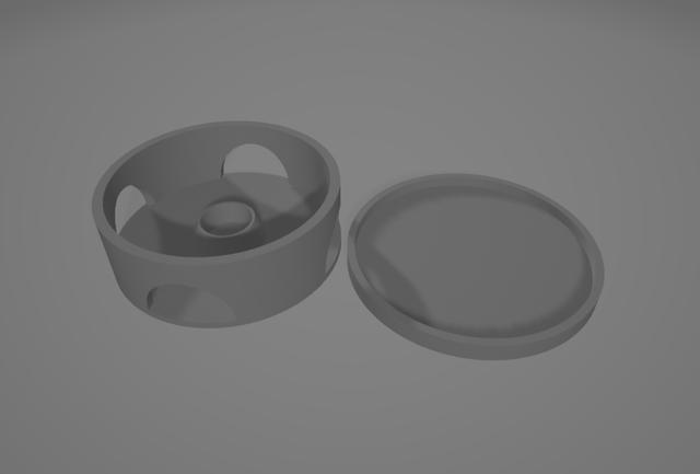 bug bait station 3D model thumbnail