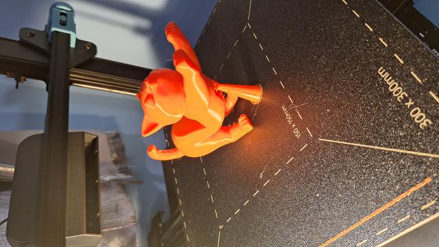 Cat Phone Holder with charger access 3D model thumbnail