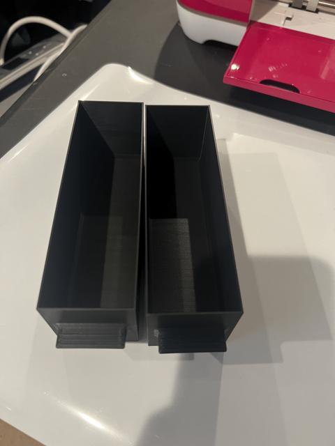 Stackable Shelf organizer - Drawer System Drawer 2 back walls thickened 3D model thumbnail