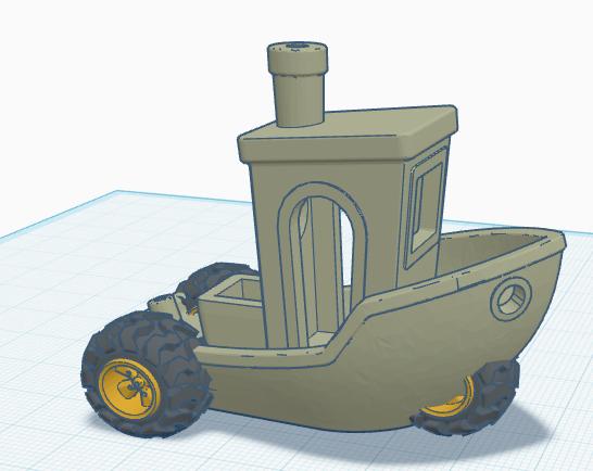 Benchy all terrain 3D model thumbnail