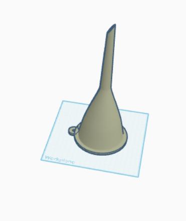 long funnel 3D model thumbnail