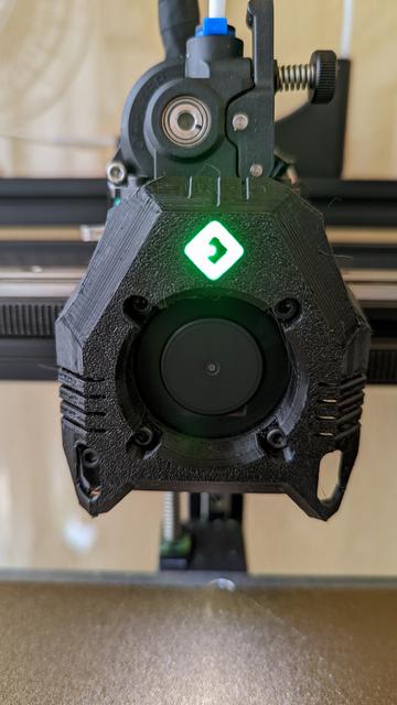 Neopixel tank shroud fan cover 3D model thumbnail