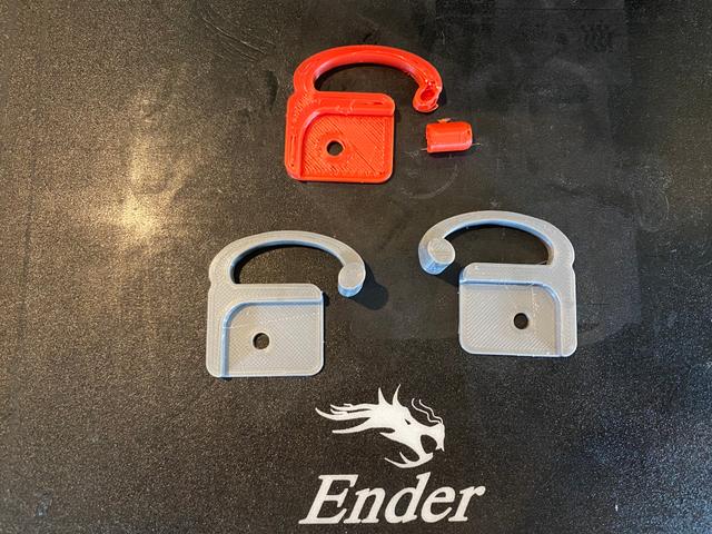 Ender 3 Bed Level Wheel Locks 3D model thumbnail