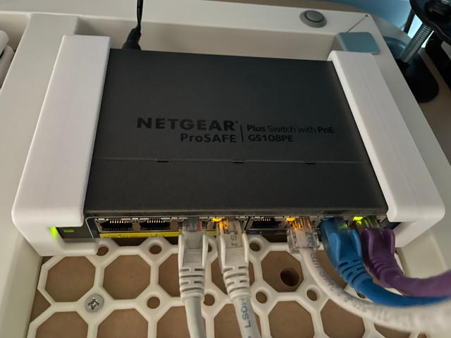 Netgear GS108 Multiboard Bracket 3D model thumbnail