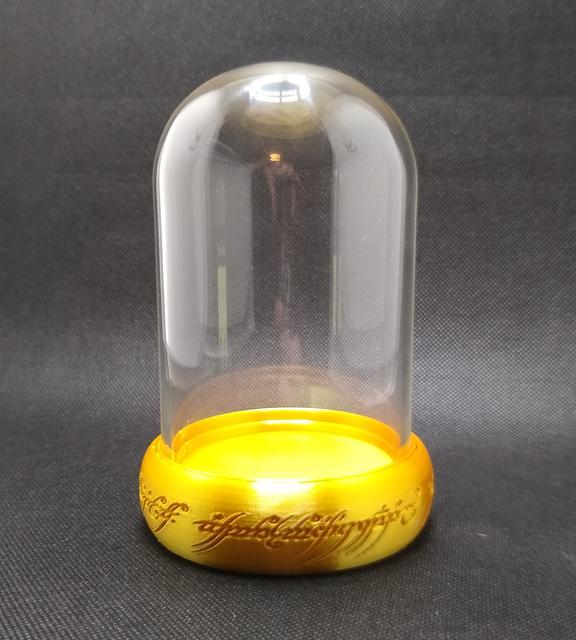 "The One Ring" Base for Hobby Lobby Glass Dome 3D model thumbnail