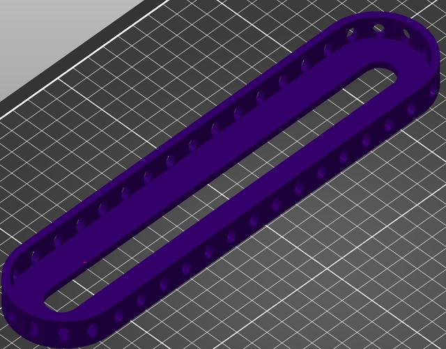 Spice Rack pullout middle shelf without top holes 3D model thumbnail